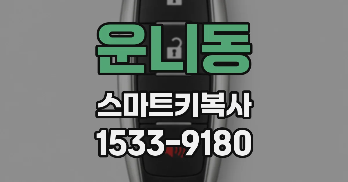 운니동 스마트키복사