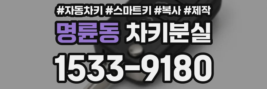 명륜동 차키분실