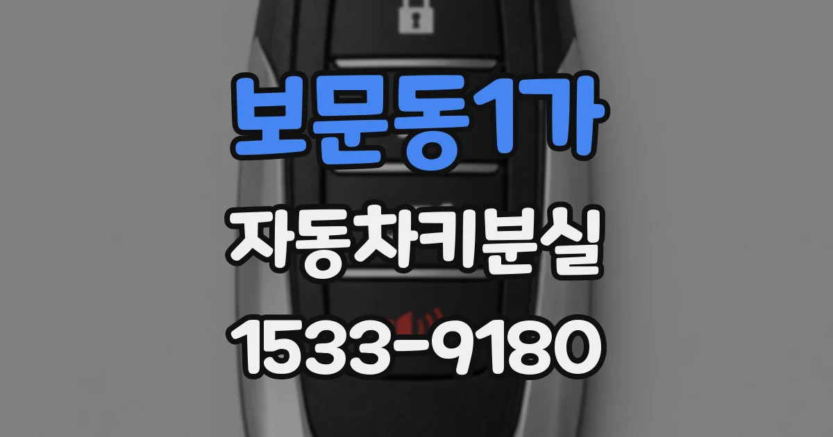 보문동1가 자동차키분실