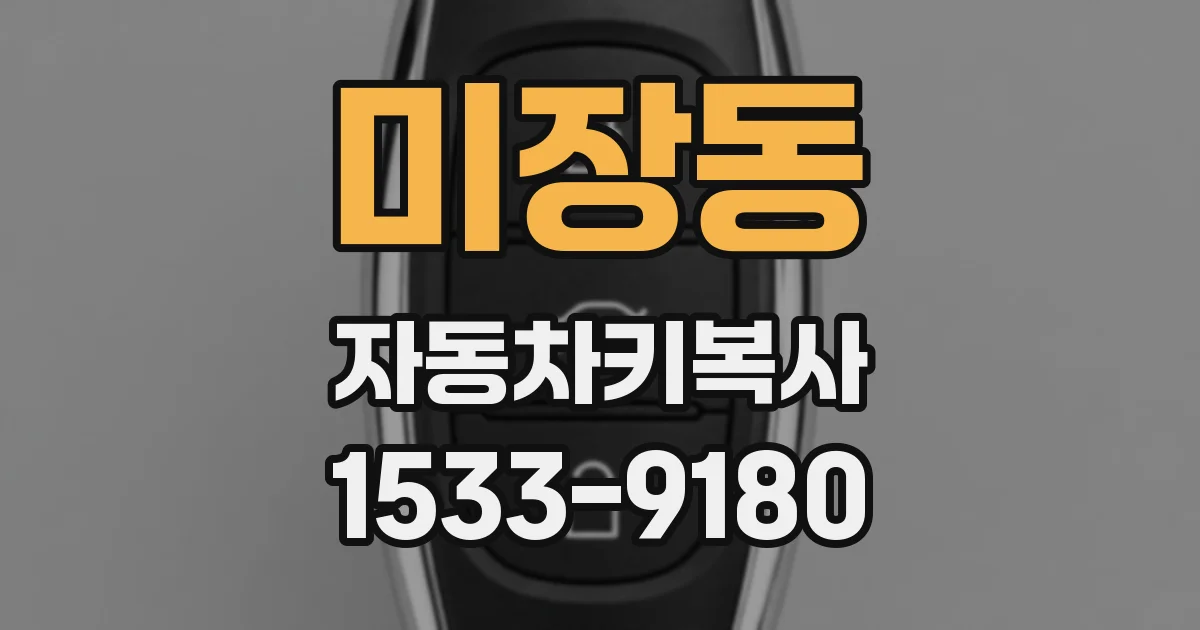 미장동 자동차키복사