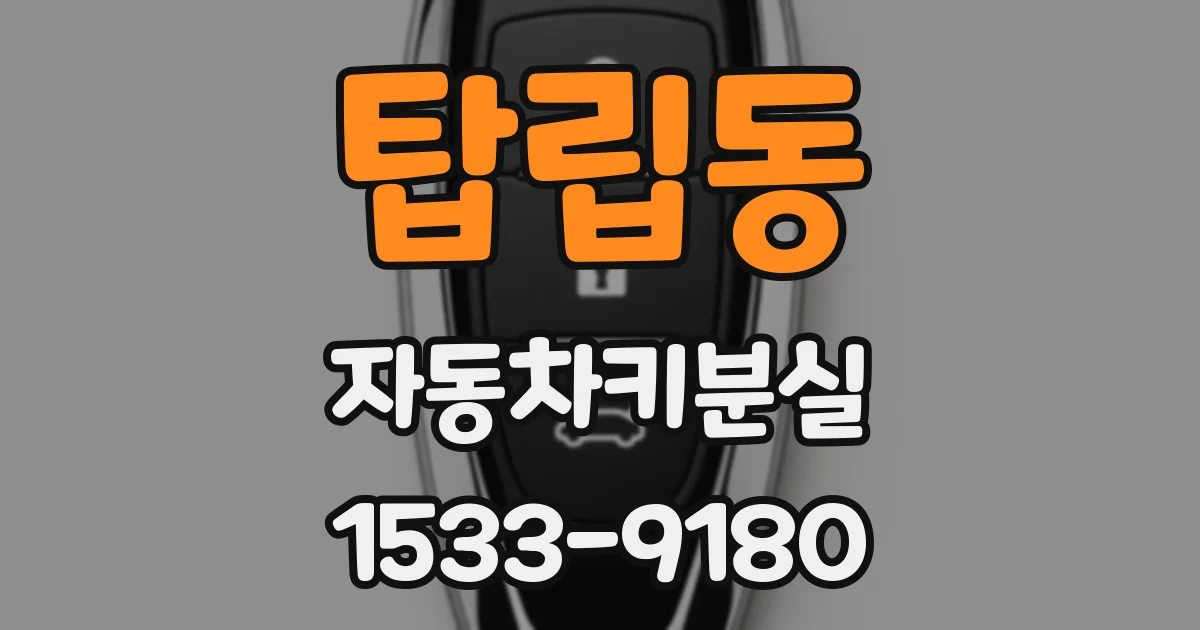 탑립동 자동차키분실