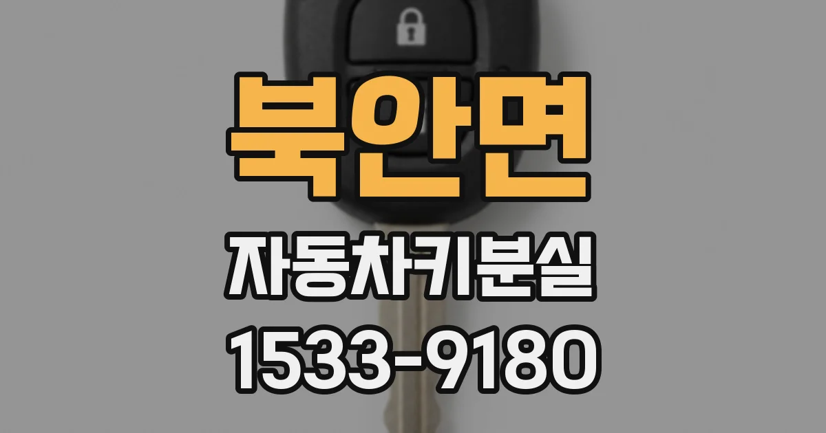 북안면 자동차키분실