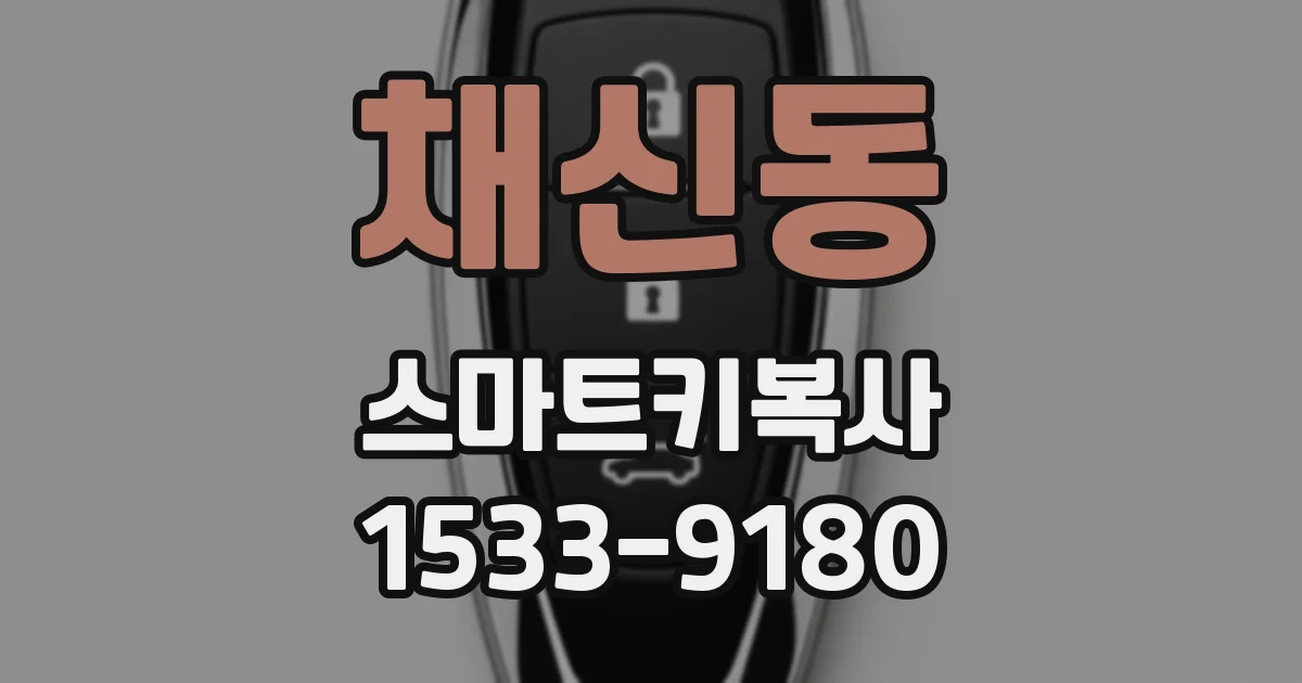 채신동 스마트키복사