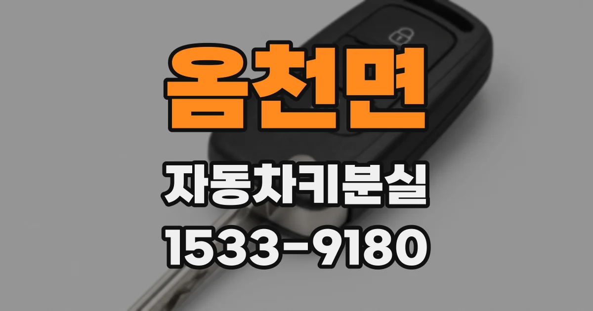 옴천면 자동차키분실