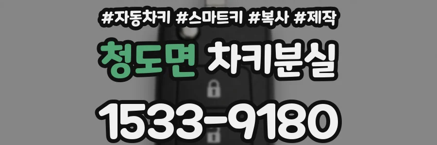 청도면 차키분실