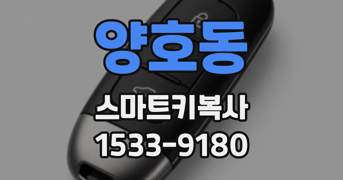 양호동 스마트키복사