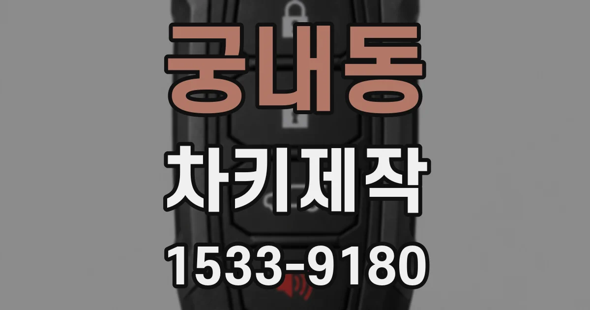 궁내동 차키제작