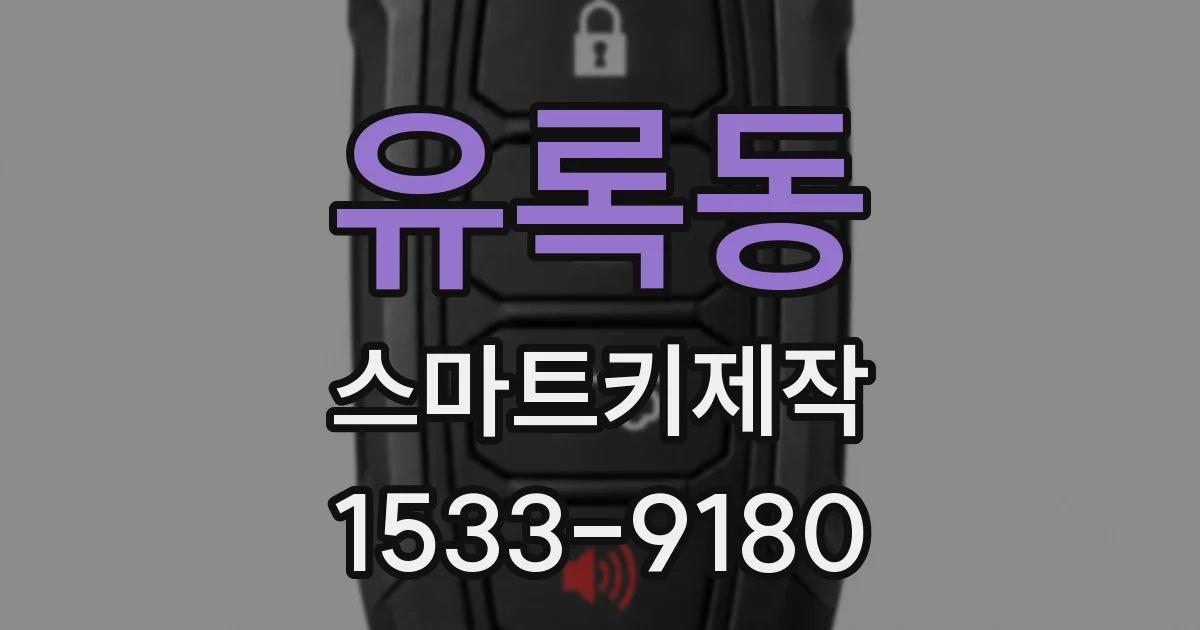 유록동 스마트키제작