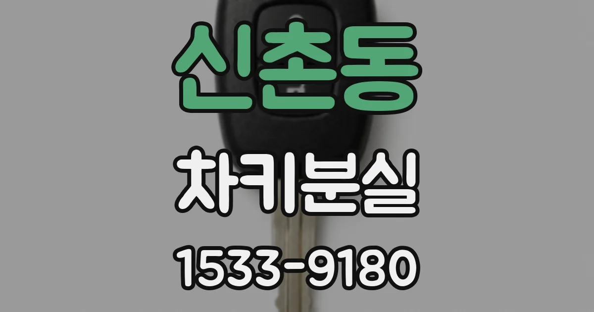 신촌동 차키분실