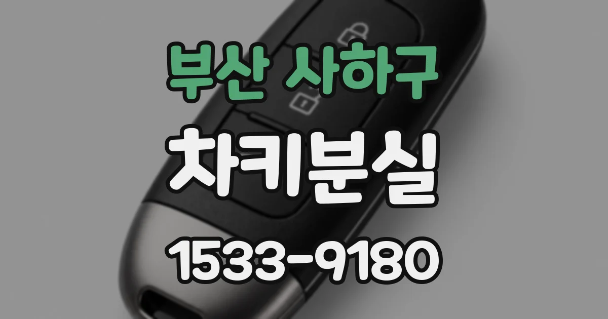 부산 사하구 차키분실