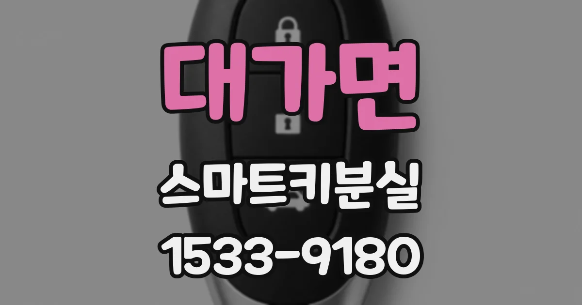 대가면 스마트키분실