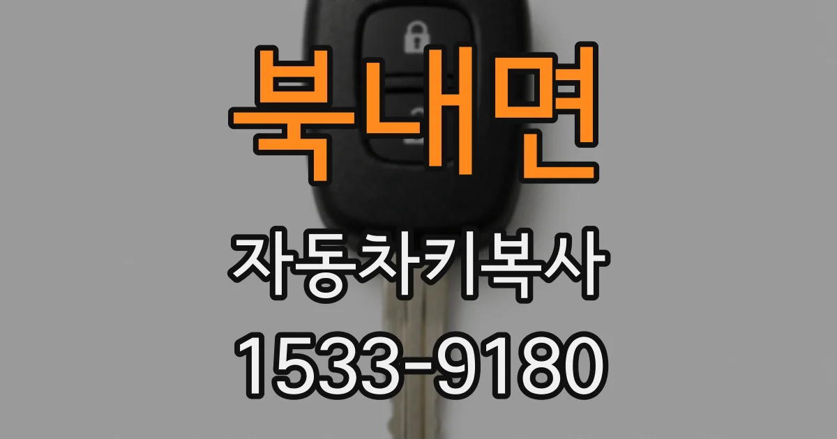북내면 자동차키복사