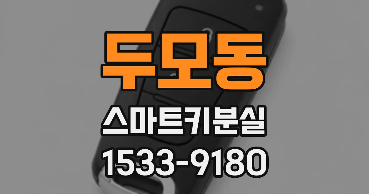 두모동 스마트키분실