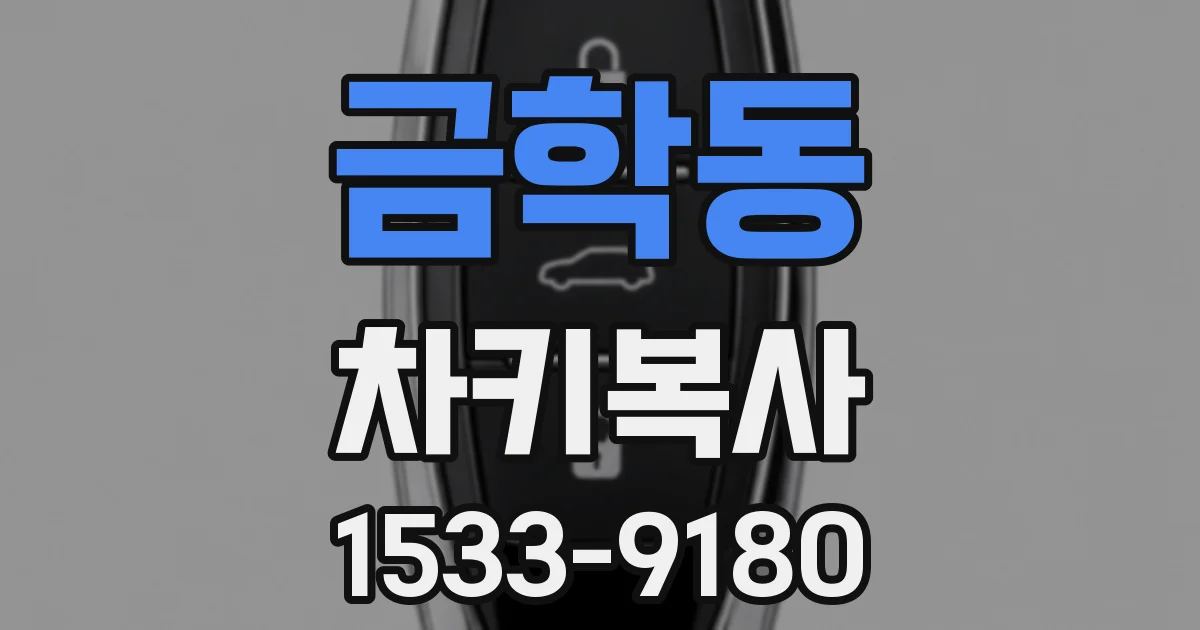금학동 차키복사