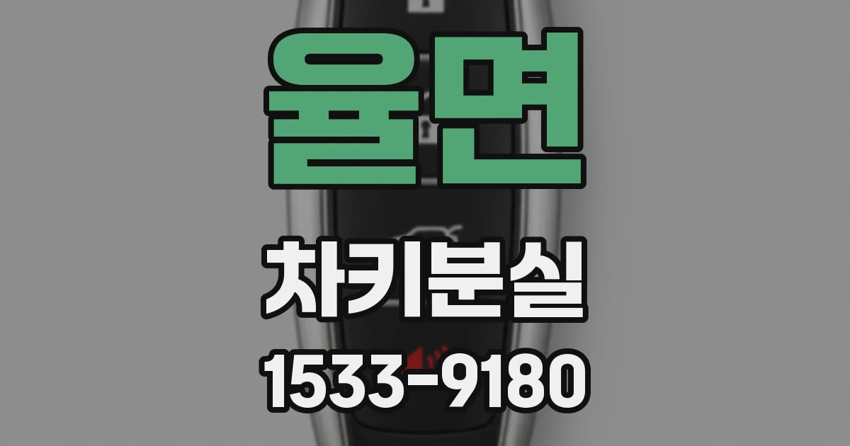 율면 차키분실