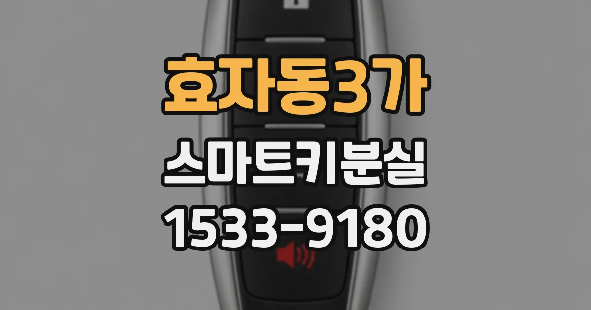 효자동3가 스마트키분실