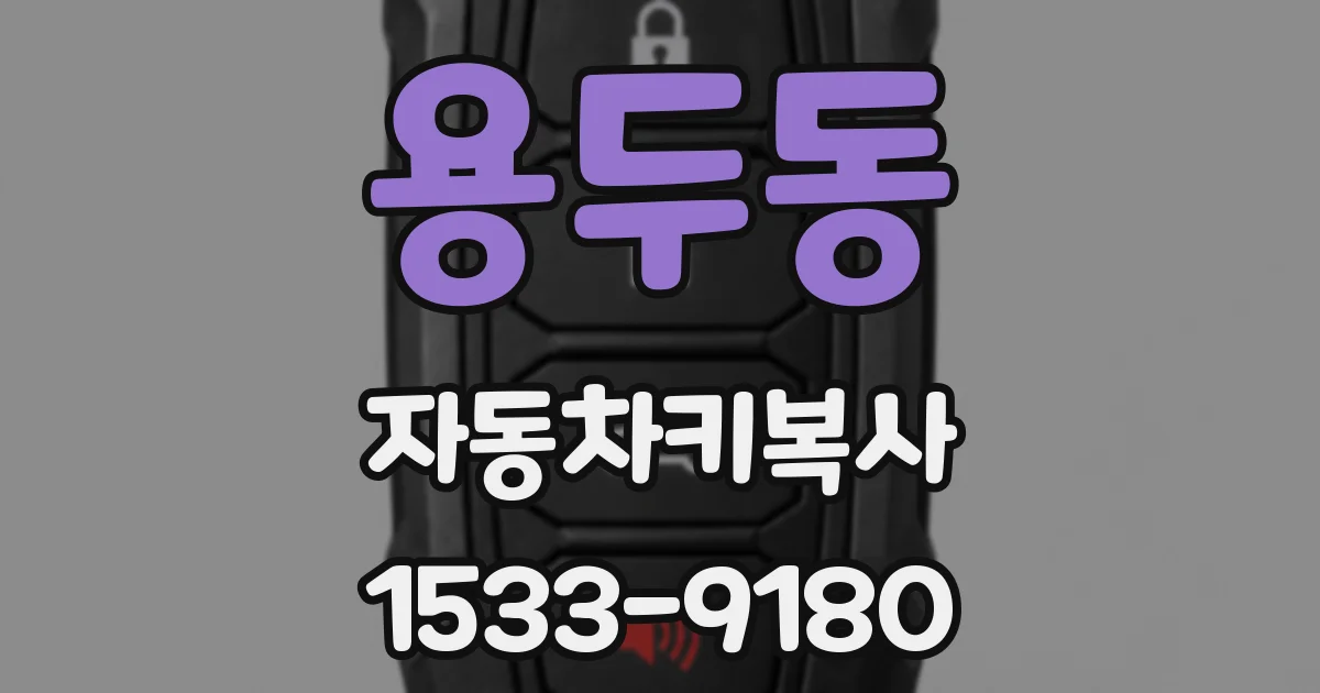용두동 자동차키복사
