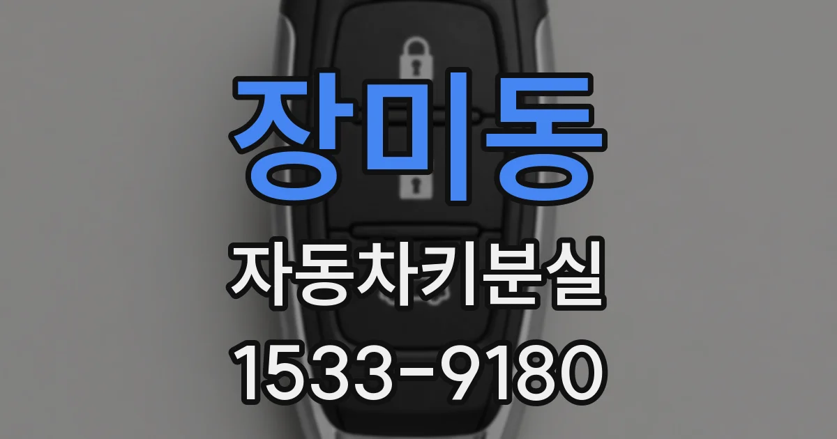 장미동 자동차키분실
