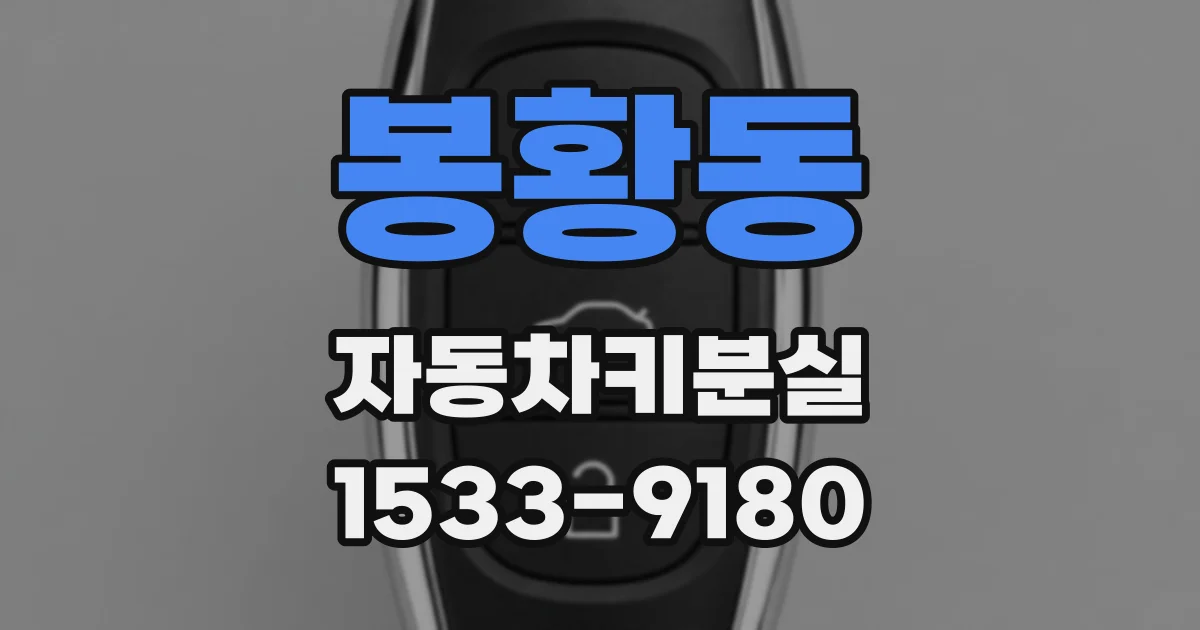 봉황동 자동차키분실