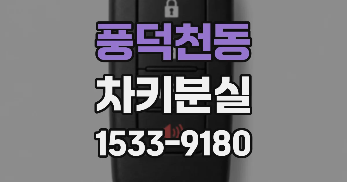 풍덕천동 차키분실