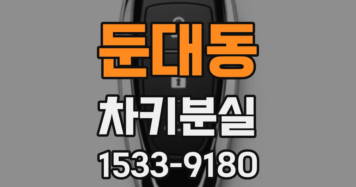 둔대동 차키분실