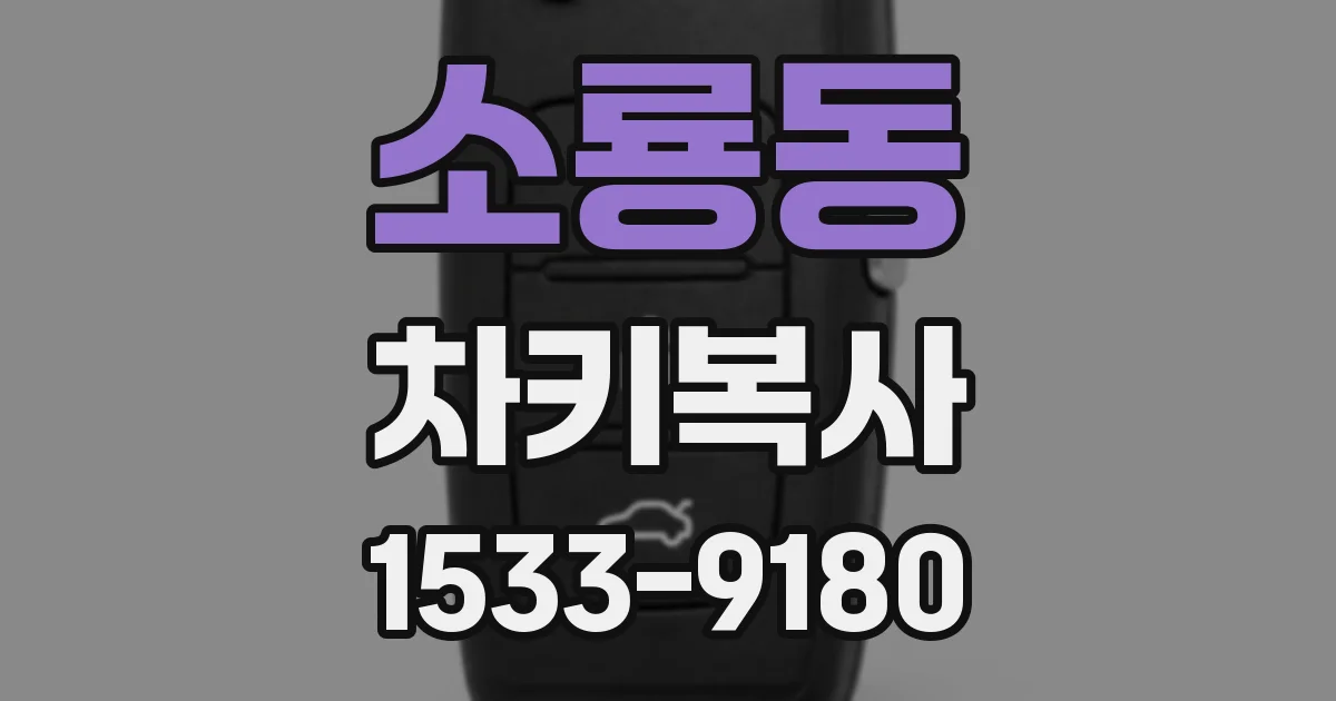 소룡동 차키복사
