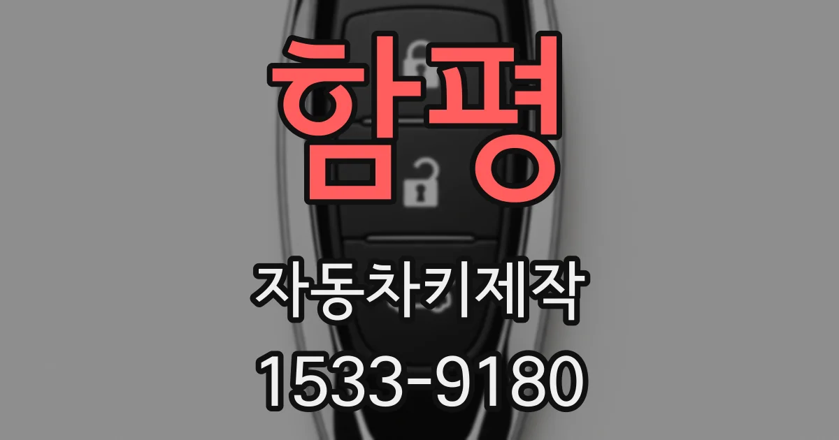 함평 자동차키제작