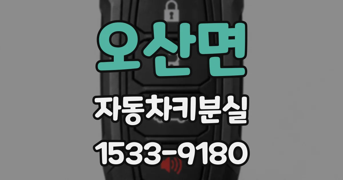 오산면 자동차키분실