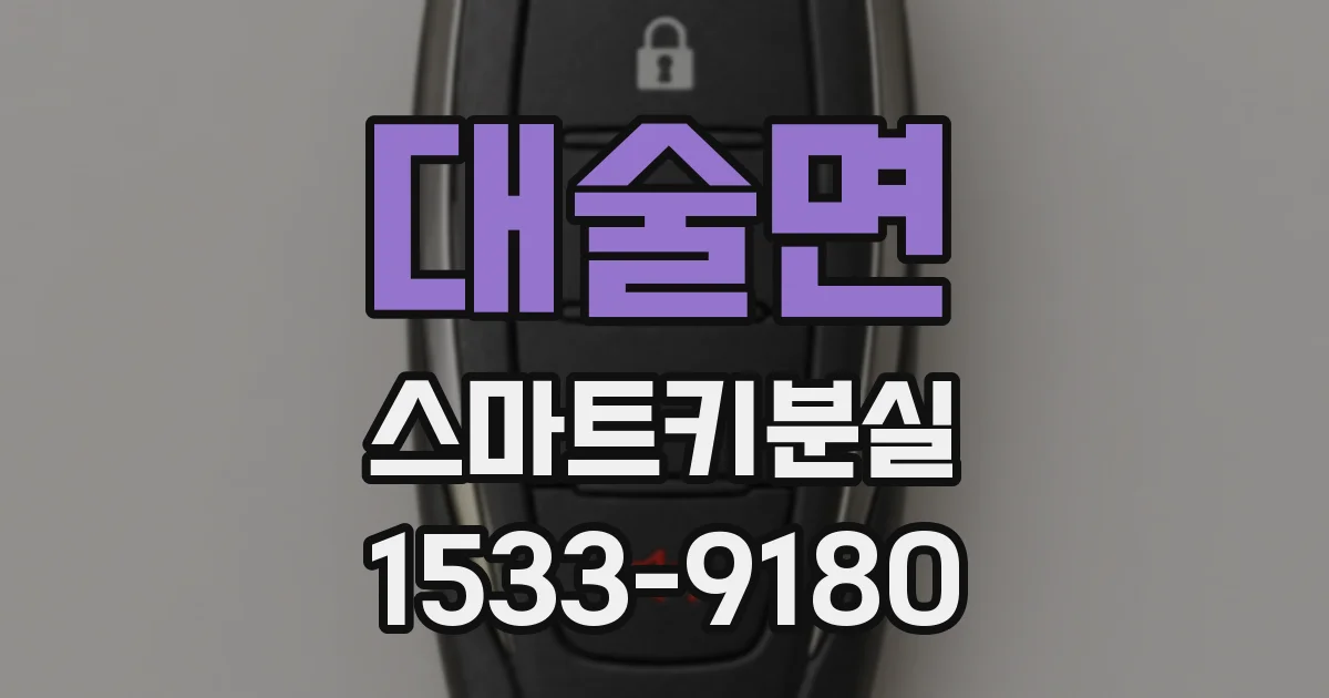 대술면 스마트키분실