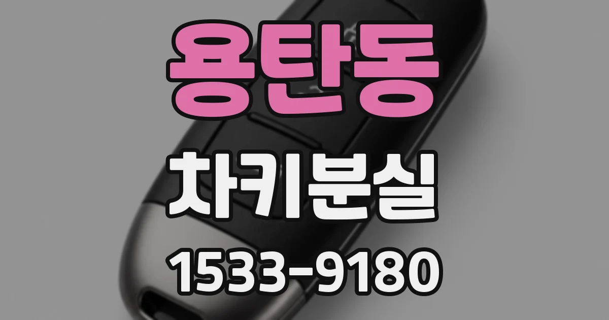 용탄동 차키분실