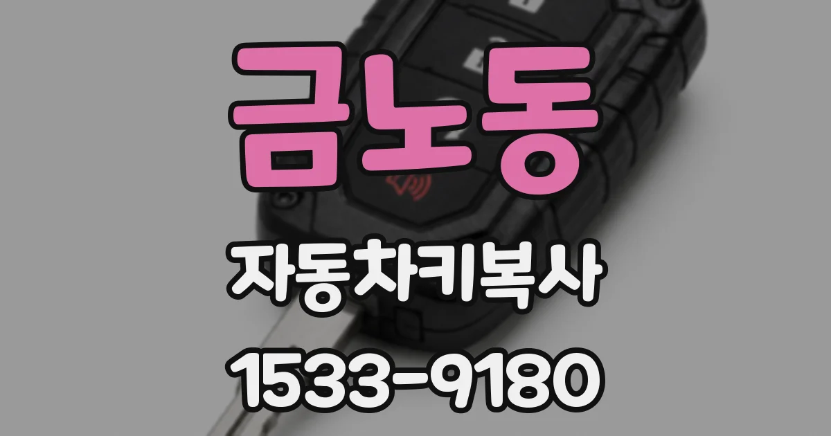 금노동 자동차키복사