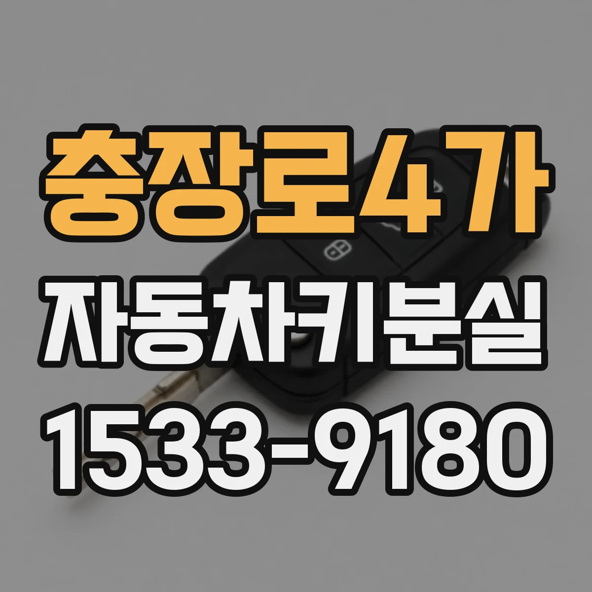 충장로4가 자동차키분실