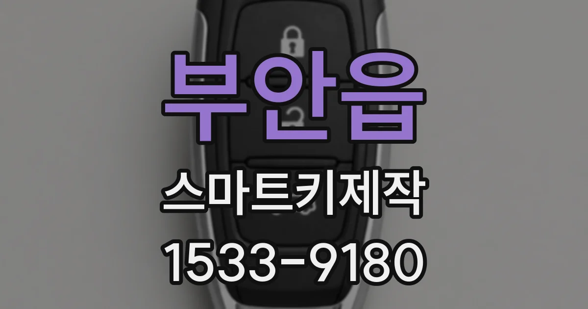부안읍 스마트키제작