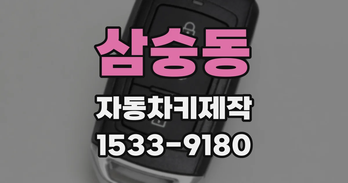 삼숭동 자동차키제작