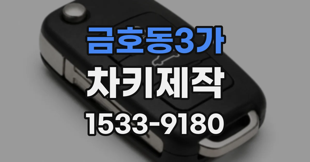 금호동3가 차키제작