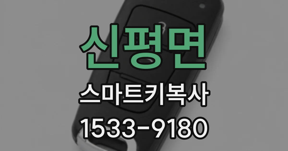 신평면 스마트키복사