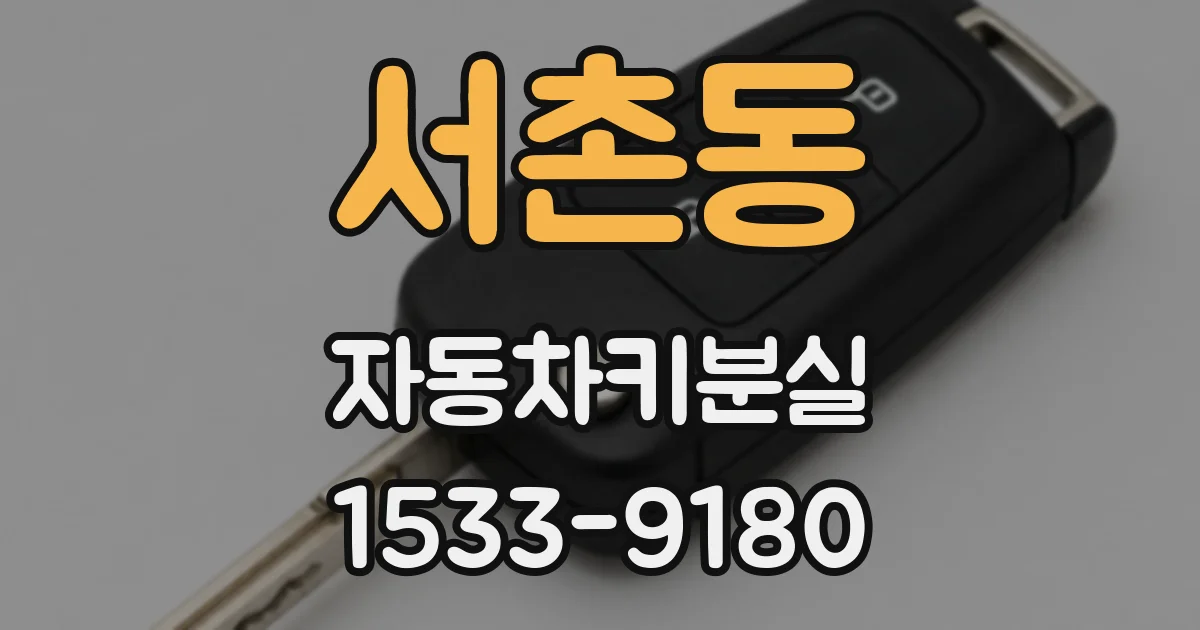 서촌동 자동차키분실