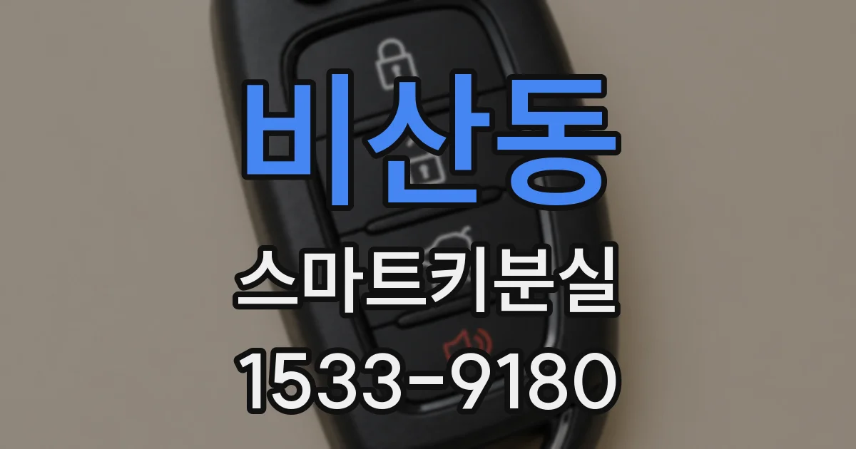 비산동 스마트키분실