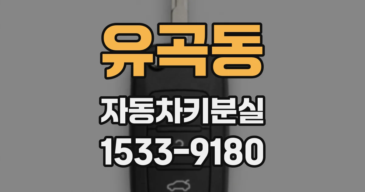 유곡동 자동차키분실