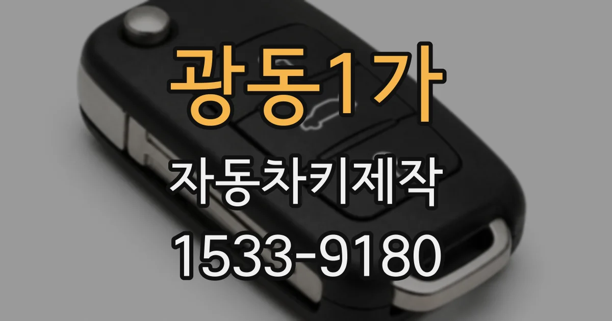 광동1가 자동차키제작