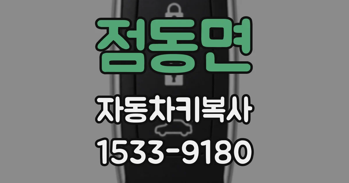 점동면 자동차키복사