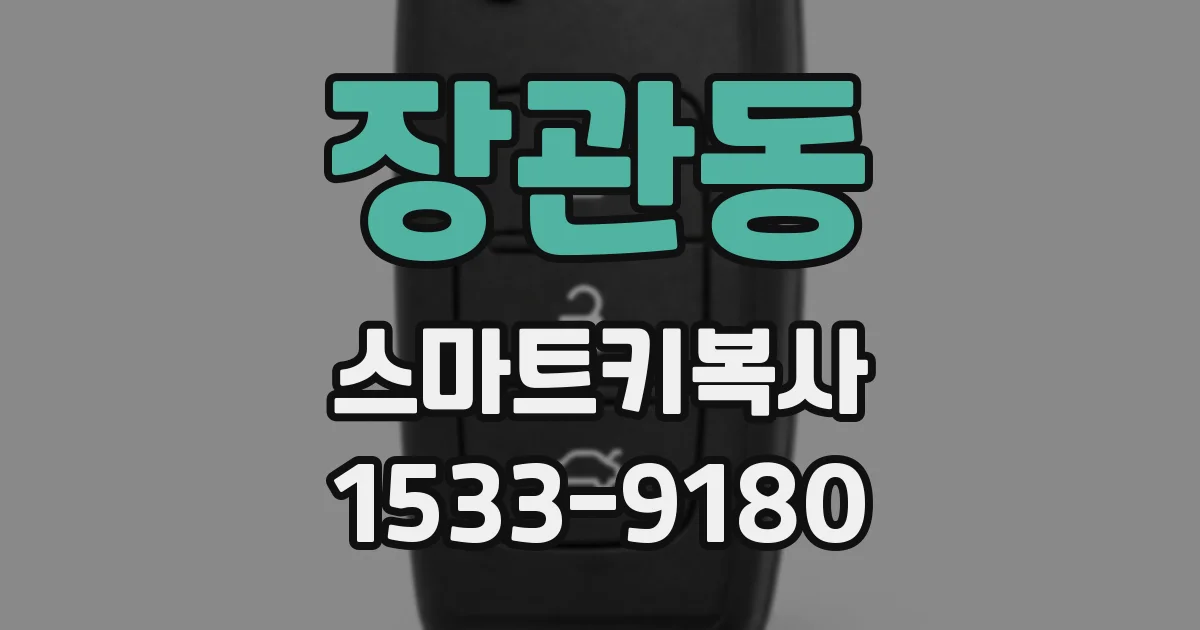 장관동 스마트키복사