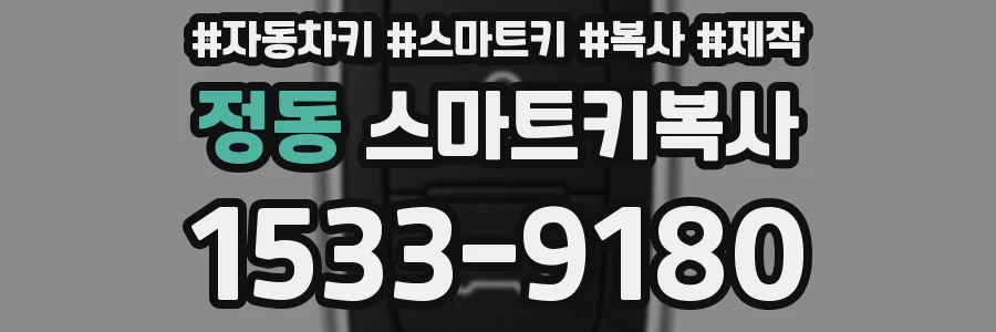정동 스마트키복사