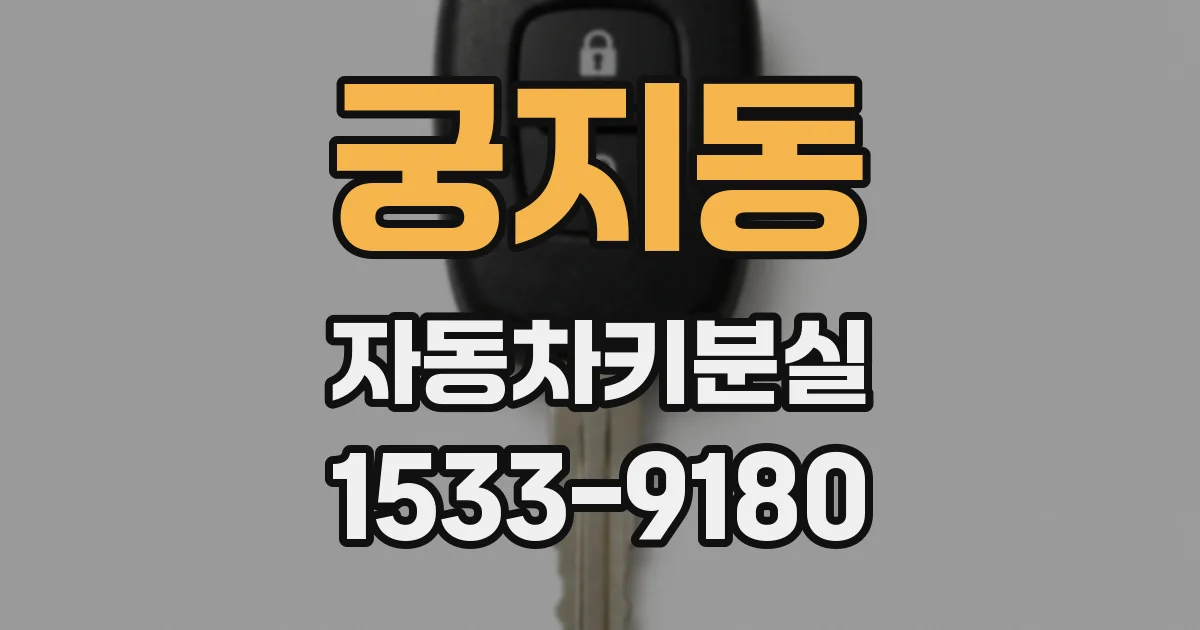궁지동 자동차키분실