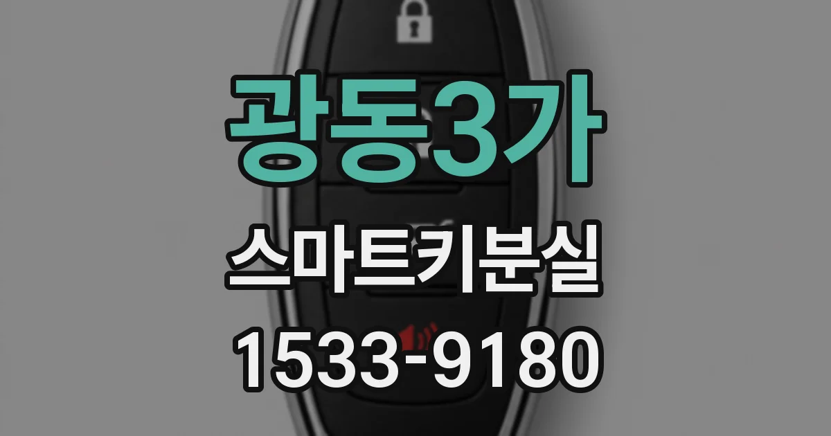 광동3가 스마트키분실