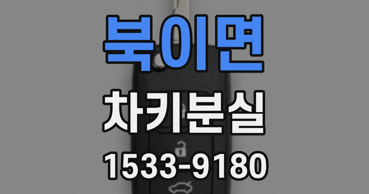 북이면 차키분실