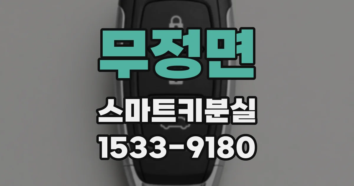 무정면 스마트키분실