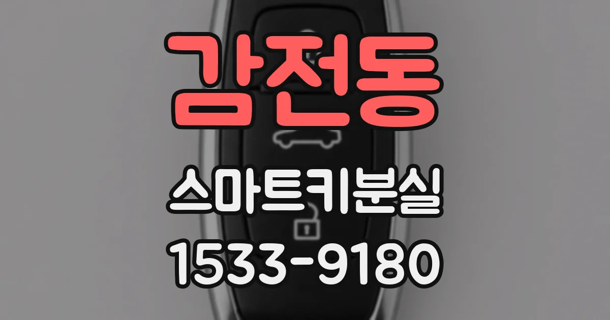 감전동 스마트키분실