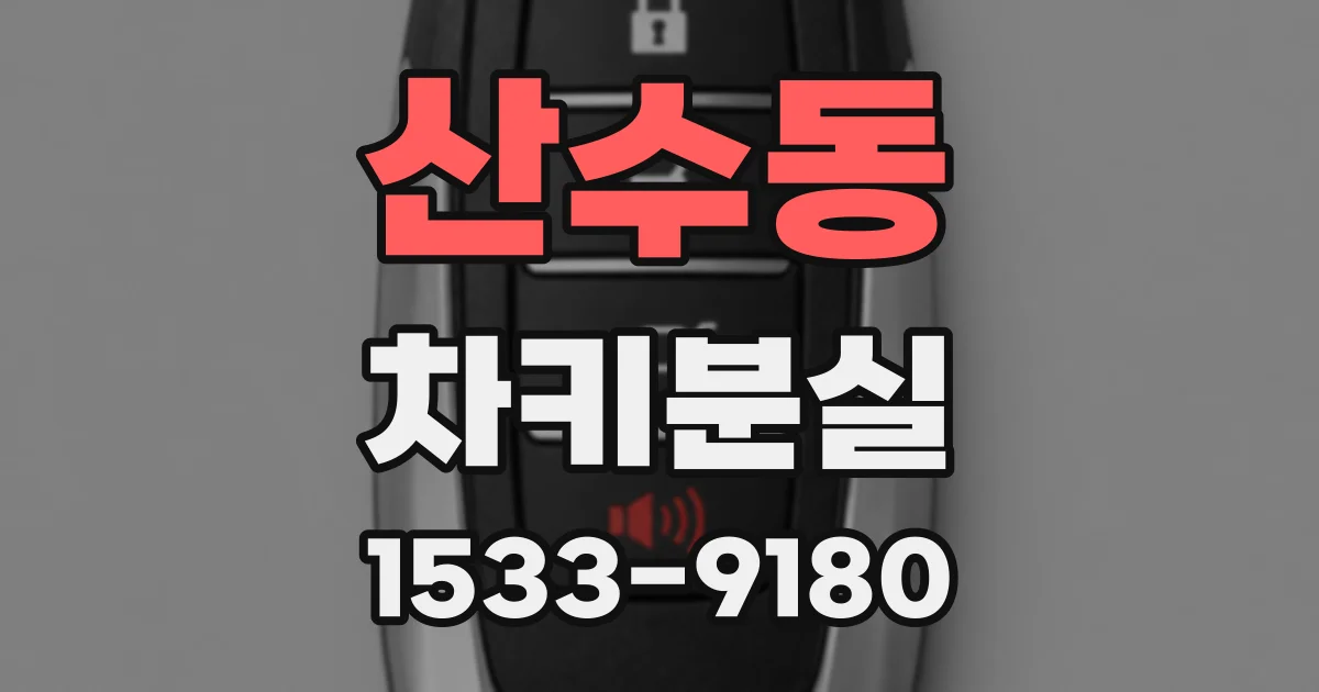 산수동 차키분실