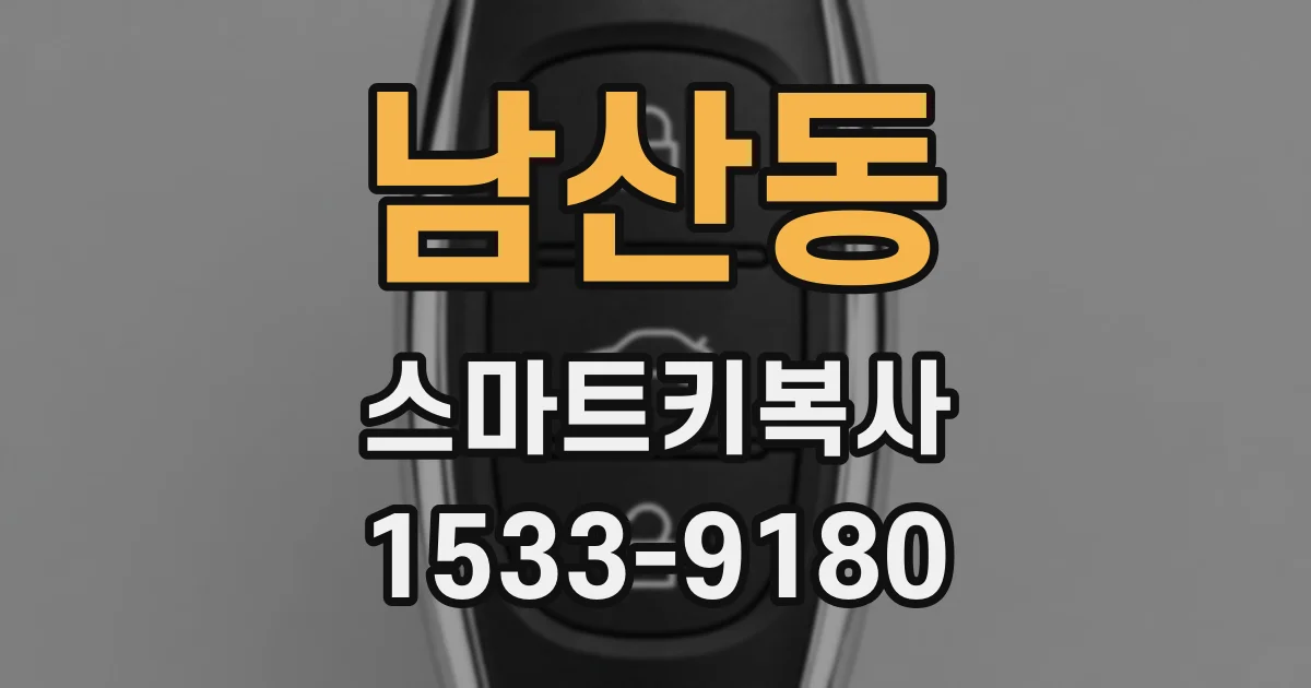 남산동 스마트키복사